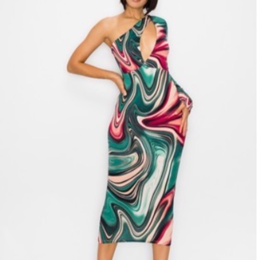 Stylish vibrant dress